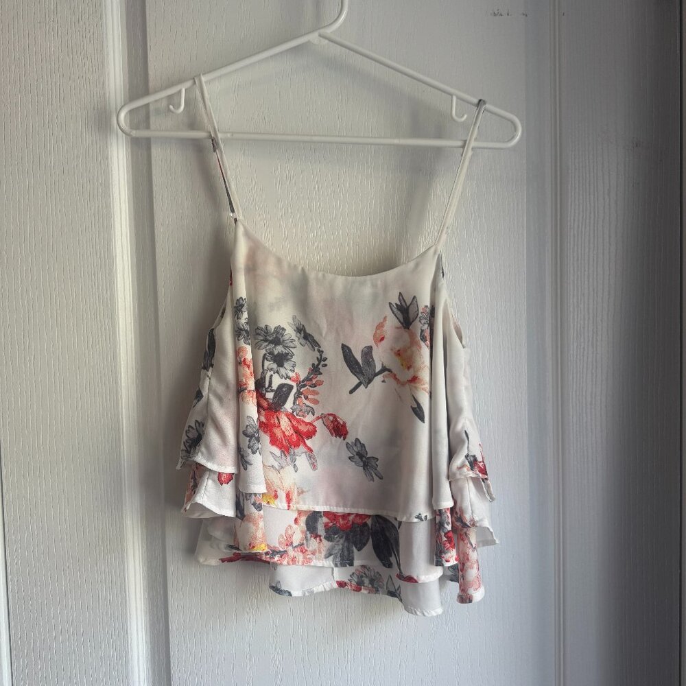 floral tiered tank top